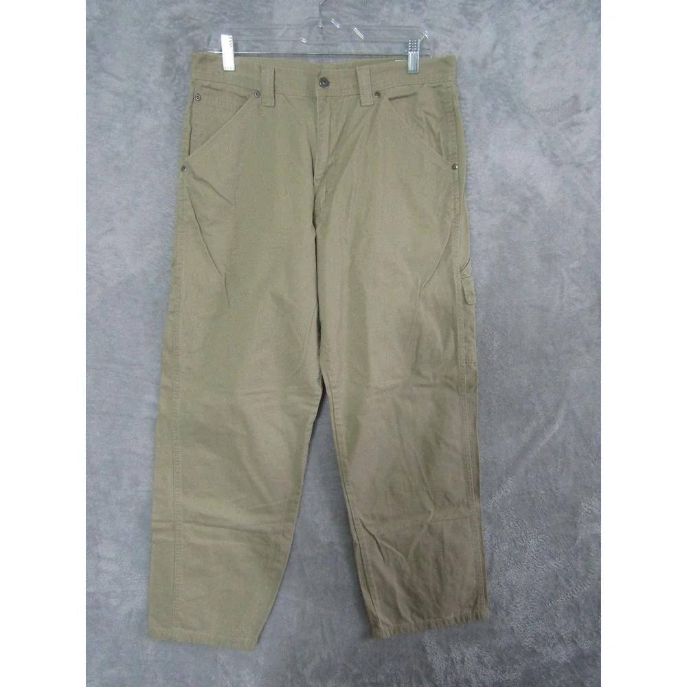 Wrangler Cargo Pants Khaki Tan Carpenter Workwear Utility‎ Mens Size 32x31